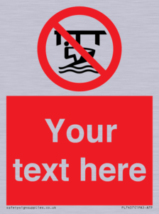 Custom Do not use watercraft in the vicinity of piers